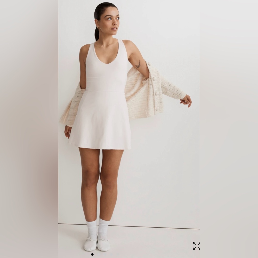Outdoor Voices Cream Mini Dress - Picture 1 of 13